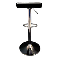 Bancos para barra MODAMOB, modelo NOCTIS, base cromada, piston nivelacion altura, 2 piezas, color negro