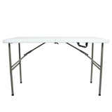 Mesa MODAMOB plegable, modelo Flex Board, 1.22 metros, altura 74cm, ancho 61cm, Color Blanco