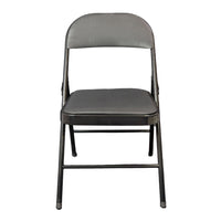 Silla MODAMOB metalica plegable acojinada modelo VC188, 45x45x88 CM, tubo 22x0.8 mm, soporta hasta 120kg, color negro
