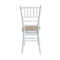Paquete de 5 Sillas MODAMOB, modelo Tiffany, 161cm x 40cm x 46cm, 20 kg, incluye asiento acolchado, color perla