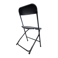 PACK 5 Sillas plegables MODAMOB RAVEN, Reforzadas, 47cmx45cmx82cm, tubo 19mm, negras, hasta 120kg