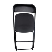 PACK de 10 Sillas plegables MODAMOB RAVEN, negras, Reforzadas, 47 x 45 x 82cm, tubo 19mm, calibre 18, hasta 120kg