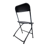 PACK de 10 Sillas plegables MODAMOB RAVEN, negras, Reforzadas, 47 x 45 x 82cm, tubo 19mm, calibre 18, hasta 120kg