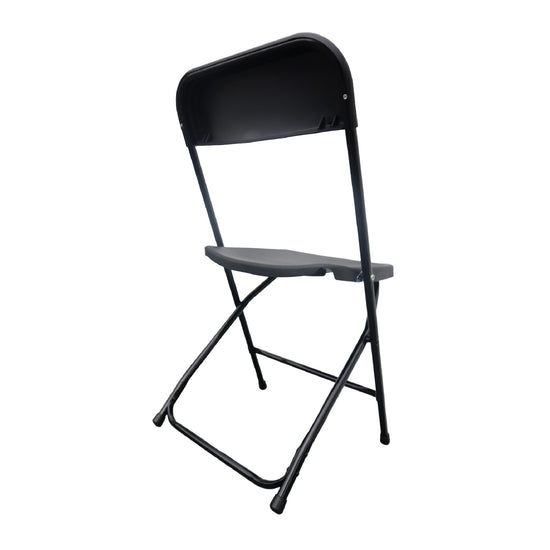 PACK de 10 Sillas plegables MODAMOB RAVEN, negras, Reforzadas, 47 x 45 x 82cm, tubo 19mm, calibre 18, hasta 120kg