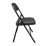 Silla MODAMOB metalica plegable acojinada modelo VC188, 45x45x88 CM, tubo 22x0.8 mm, soporta hasta 120kg, color negro
