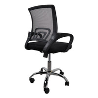 Silla gerencial MODAMOB, modelo EVEREST, respaldo de malla, reposabrazos, piston de gas C3 120Kg, base metalica con 5 ruedas, color negro