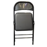 Silla MODAMOB metalica plegable acojinada modelo VC188, 45x45x88 CM, tubo 22x0.8 mm, soporta hasta 120kg, color negro