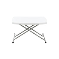 Mesa MODAMOB Plegable con ajuste de altura: base de la mesa 76cmx50cm. 3 niveles de altura: 70.5cm, 61cm, 46.5cm