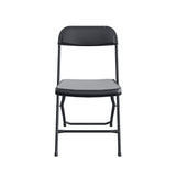 PACK de 10 Sillas plegables MODAMOB RAVEN, negras, Reforzadas, 47 x 45 x 82cm, tubo 19mm, calibre 18, hasta 150kg